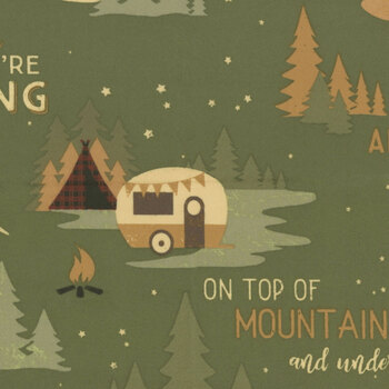 Living The Dream Flannel Y4535-112 Lt. Forest by Dan DiPaolo for Clothworks, Image