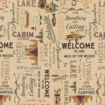 Living The Dream Flannel Y4536-64 Lt. Caramel by Dan DiPaolo for Clothworks, Image