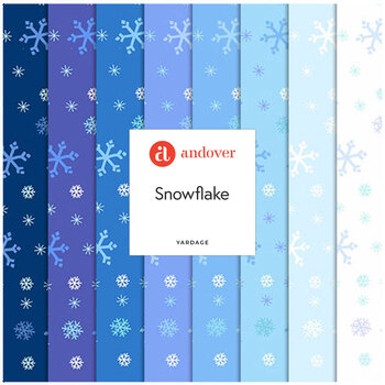 Snowflake  Yardage by Andover Fabrics, Image