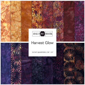 Bali Batiks - Harvest Glow  16 FQ Set by Hoffman Fabrics