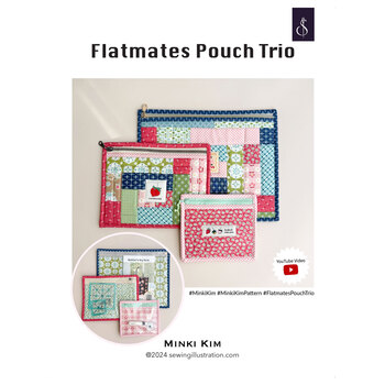 Flatmates Pouch Trio Pattern, Image