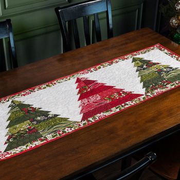 SAMPLE - Tree Farm Table Runner - Pine Valley