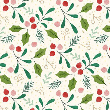 Make it Merry QB791442D-MULTI by Lamb Farm Designs for Marcus Fabrics, Image