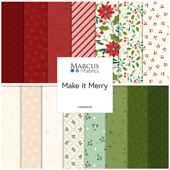 Make It Merry  15 FQ Set by Lamb Farm Designs for Marcus Fabrics, Image