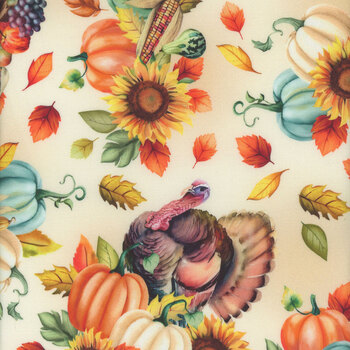 Give Thanks 14939-07 Cream by Nicole Decamp for Benartex, Image