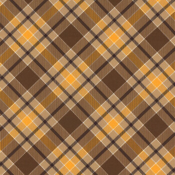 Give Thanks 14942-77 Brown by Nicole Decamp for Benartex, Image