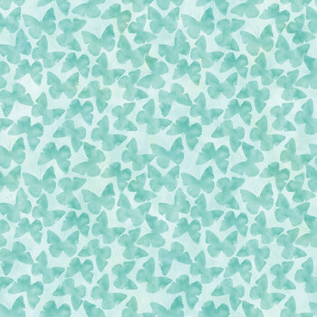 Butterfly Fantasy 7BF-1 Teal by Jason Yenter for In The Beginning Fabrics, Image