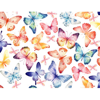 Butterfly Fantasy 4BF-1 Multi by Jason Yenter for In The Beginning Fabrics, Image