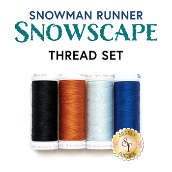  Snowman Runner - 4pc Appliqué Thread Set, Image