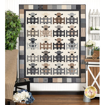  Charming Lambs Quilt Kit, Image