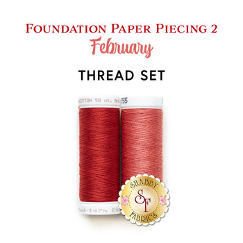  Foundation Paper Piecing Series 2 - February - 2pc Thread Set, Image