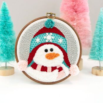  Shivering Snowman Punch Needle Kit, Image