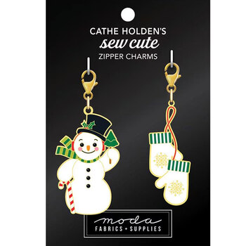 Sew Cute Snowman & Mittens Zipper Pulls, Image