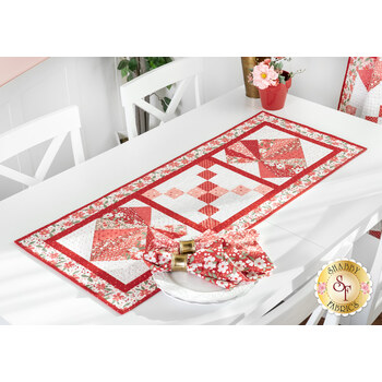  Foundation Paper Piecing Heart & Lattice Table Runner Kit, Image