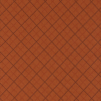 Prairie Gatherings Flannel 49315-21F Rust by Primitive Gatherings for Moda Fabrics, Image