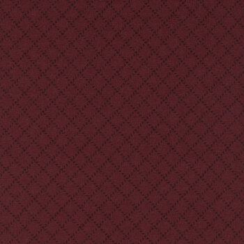 Prairie Gatherings Flannel 49315-22F Merlot by Primitive Gatherings for Moda Fabrics, Image