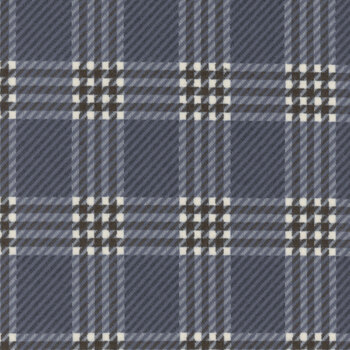 Prairie Gatherings Flannel 49313-16F Indigo by Primitive Gatherings for Moda Fabrics, Image