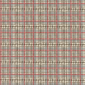 Prairie Gatherings Flannel 49314-11F Porcelain by Primitive Gatherings for Moda Fabrics, Image