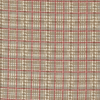 Prairie Gatherings Flannel 49314-11F Porcelain by Primitive Gatherings for Moda Fabrics, Image