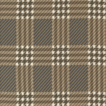 Prairie Gatherings Flannel 49313-14F Teak by Primitive Gatherings for Moda Fabrics, Image