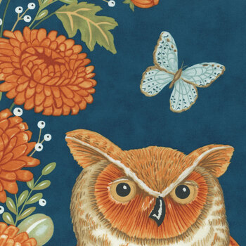 I Love Fall Most Of All 56147-11 Harvest Night Panel by Deb Strain for Moda Fabrics, Image