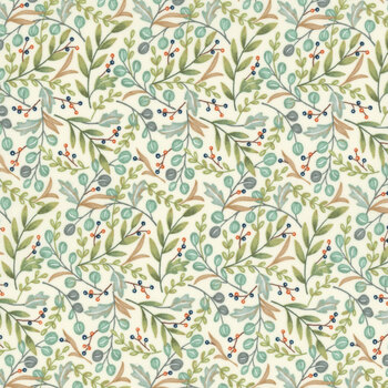 I Love Fall Most Of All 56143-11 Warm White by Deb Strain for Moda Fabrics, Image