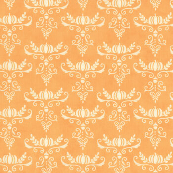 I Love Fall Most Of All 56146-12 Light Pumpkin by Deb Strain for Moda Fabrics, Image