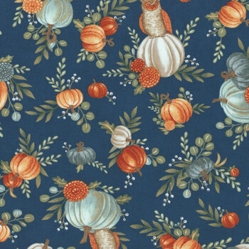 I Love Fall Most Of All 56140-15 Harvest Night by Deb Strain for Moda Fabrics, Image