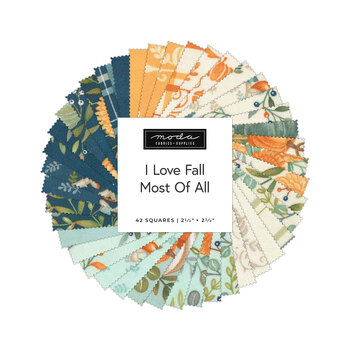 I Love Fall Most Of All  Mini Charm Pack by Deb Strain for Moda Fabrics - RESERVE, Image