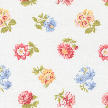 Memory Lane 18781-11 Off White by Brenda Riddle for Moda Fabrics, Image