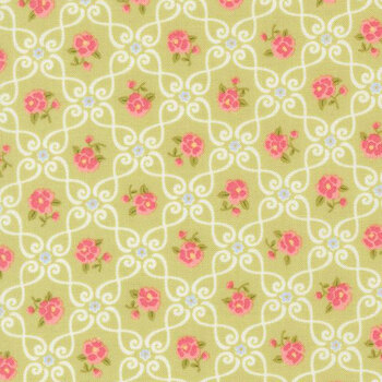 Memory Lane 18782-17 Leaf by Brenda Riddle for Moda Fabrics, Image