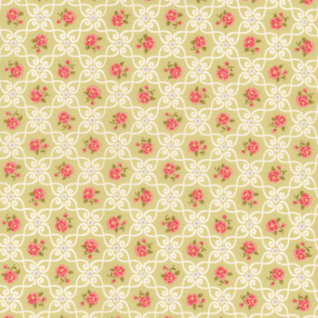 Memory Lane 18782-17 Leaf by Brenda Riddle for Moda Fabrics, Image