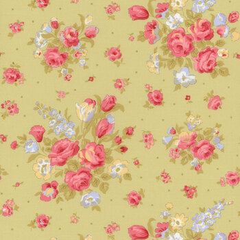 Memory Lane 18780-17 Leaf by Brenda Riddle for Moda Fabrics, Image