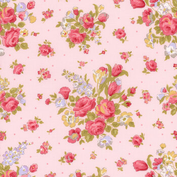 Memory Lane 18780-12 Petal by Brenda Riddle for Moda Fabrics, Image