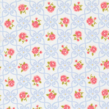 Memory Lane 18782-11 Off Whiteby Brenda Riddle for Moda Fabrics, Image