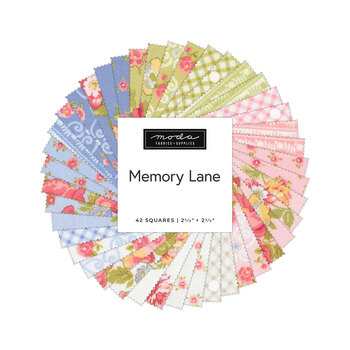 Memory Lane  Mini Charm Pack by Brenda Riddle for Moda Fabrics - RESERVE, Image