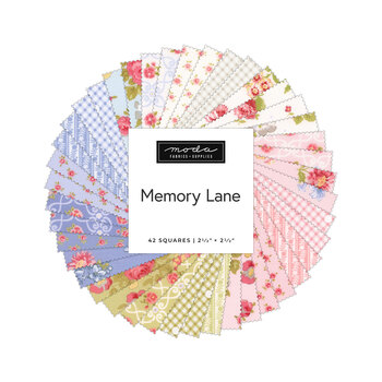 Memory Lane  Mini Charm Pack by Brenda Riddle for Moda Fabrics - RESERVE, Image