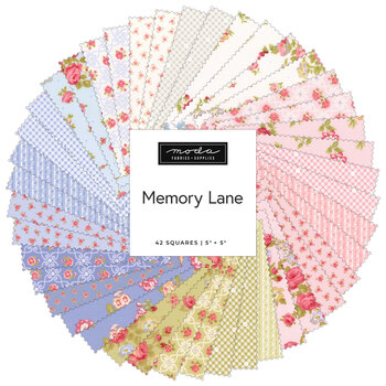 Memory Lane  Charm Pack by Brenda Riddle for Moda Fabrics - RESERVE, Image