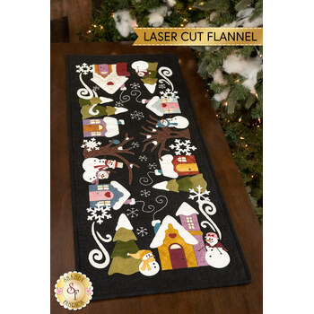  Snowman Lane Table Runner Kit - Backing included, Image