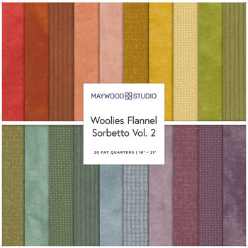 Woolies Flannel  20 FQ Set - Sorbetto Vol. 2 by Bonnie Sullivan for Maywood Studio, Image