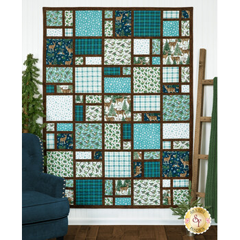  Views Quilt Kit - Woodland Woolies Flannel, Image