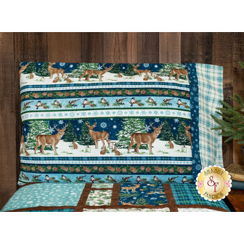  Magic Pillowcase Kit - Woodland Woolies Flannel - Standard Size, Image