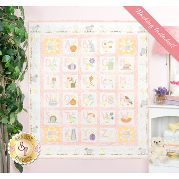  Little Chicks Flannel - Pink Panel Quilt Kit, Image