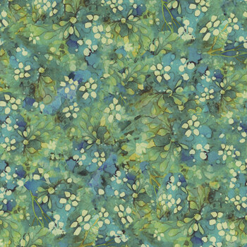 Forest Whisper FLEUR-CD3687 GREEN by Timeless Treasures Fabrics, Image