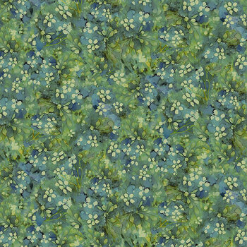 Forest Whisper FLEUR-CD3687 GREEN by Timeless Treasures Fabrics, Image