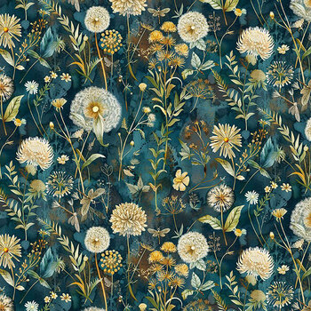 Forest Whisper FLEUR-CD3683 NIGHT by Timeless Treasures Fabrics, Image