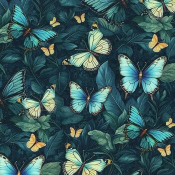 Forest Whisper BUG-CD3689 MIDNIGHT by Timeless Treasures Fabrics, Image