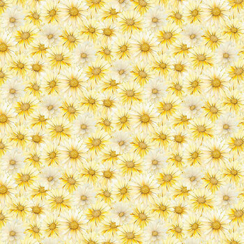 Forest Whisper FLEUR-CD3686 YELLOW by Timeless Treasures Fabrics, Image