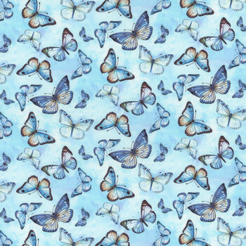 Forest Whisper BUG-CD3690 SKY by Timeless Treasures Fabrics, Image