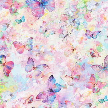Flutter BUG-CD3778 MULTI by Timeless Treasures Fabrics, Image